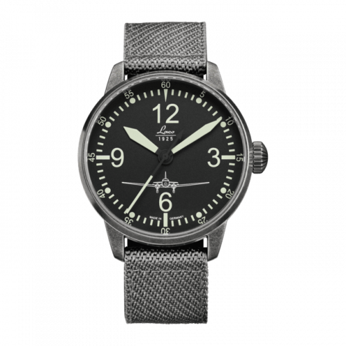 Laco Pilot Watch Special Models DC-3 / Stainless steel / Black 861901 Laco Pilot Watch Special Models DC-3 / Stainless steel / Black 861901