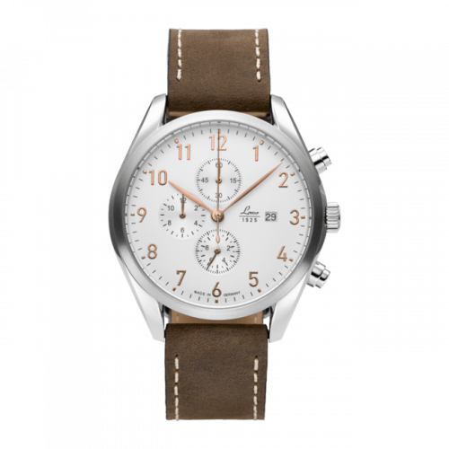 Laco Chronographs Montreal / Stainless Steel / Silver 861920