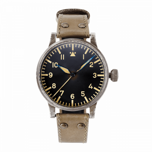 Laco Pilot Watch Original Replika 55 Erbstck Stainless Steel / Black 861940