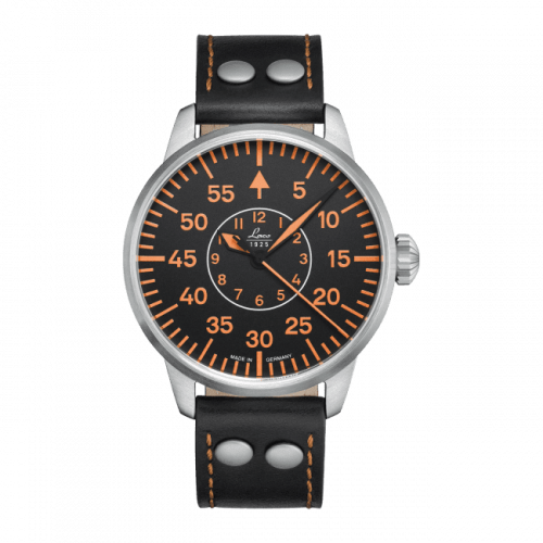 Laco Pilot Watch Basic Palermo Stainless Steel / Black 861966 Laco Pilot Watch Basic Palermo Stainless Steel / Black 861966