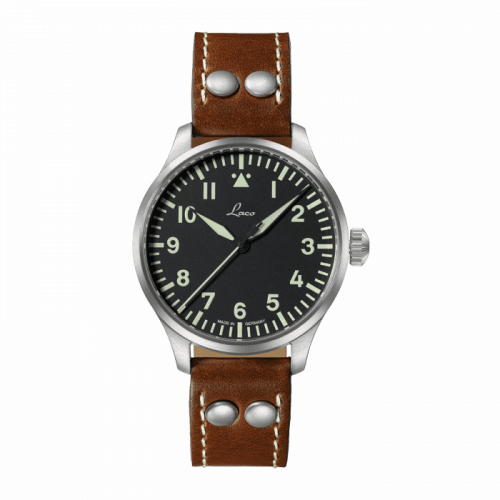 Laco Pilot Watch Basic Augsburg Stainless Steel / Black 861988 Laco Pilot Watch Basic Augsburg Stainless Steel / Black 861988