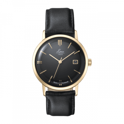 Laco Editions Model Goldstadt-Watch / Stainless Steel / Black 862079 Laco Editions Model Goldstadt-Watch / Stainless Steel / Black 862079
