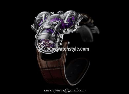 MB&F Horological Machine N9 HM9 Sapphire Vision White Gold / Purple 91.SWL.PU MB&F Horological Machine N9 HM9 Sapphire Vision White Gold / Purple 91.SWL.PU