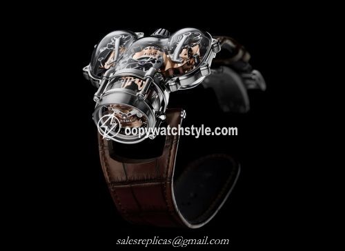 MB&F Horological Machine N9 HM9 Sapphire Vision White Gold / Red Gold 91.SWL.RG MB&F Horological Machine N9 HM9 Sapphire Vision White Gold / Red Gold 91.SWL.RG