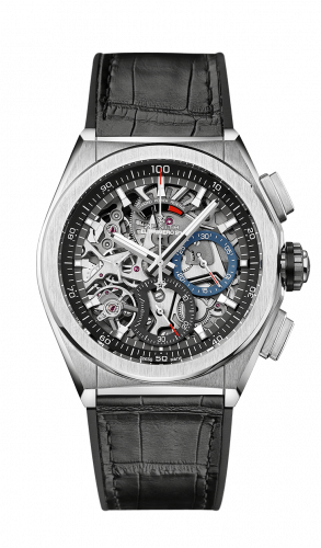 Zenith Defy El Primero 21 Titanium / Skeleton / Alligator 95.9000.9004/78.R582 Zenith Defy El Primero 21 Titanium / Skeleton / Alligator 95.9000.9004/78.R582