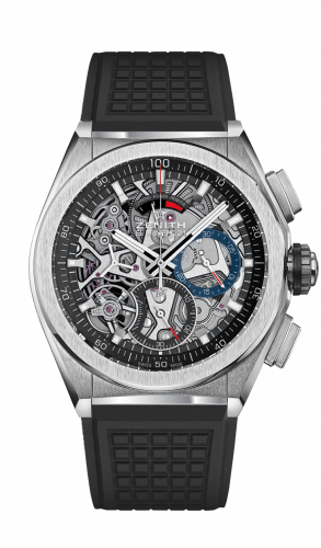 Zenith Defy El Primero 21 Titanium / Skeleton / Rubber 95.9000.9004/78.R782 Zenith Defy El Primero 21 Titanium / Skeleton / Rubber 95.9000.9004/78.R782
