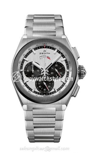 Zenith Defy El Primero 21 Titanium / Ceramic / Silver Panda / Bracelet 95.9005.9004/01.M9000 Zenith Defy El Primero 21 Titanium / Ceramic / Silver Panda / Bracelet 95.9005.9004/01.M9000
