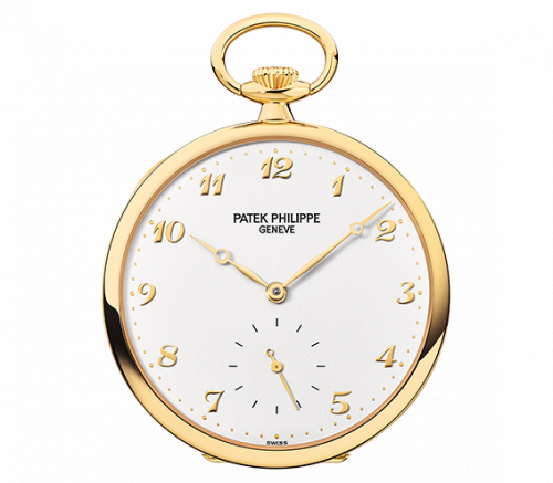 Patek Philippe Pocket Watch Lepine Yellow Gold / White 973J-001 Patek Philippe Pocket Watch Lepine Yellow Gold / White 973J-001