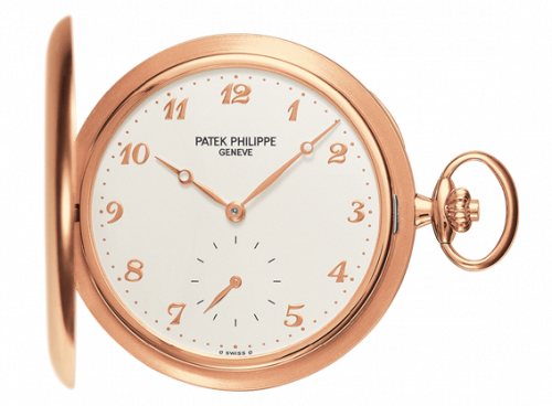 Patek Philippe Pocket Watch Savonette Rose Gold / Silver 980R-001 Patek Philippe Pocket Watch Savonette Rose Gold / Silver 980R-001