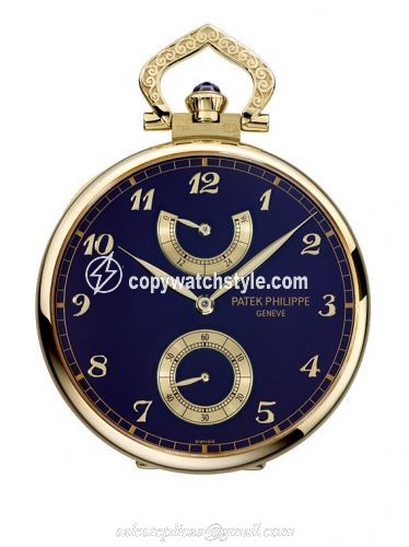 Patek Philippe Pocket Watch Lepine Power Reserve Yellow Gold / Matryoshka Dolls 982/130J Patek Philippe Pocket Watch Lepine Power Reserve Yellow Gold / Matryoshka Dolls 982/130J