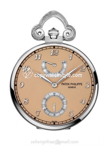 Patek Philippe Pocket Watch Lepine Power Reserve White Gold / Japanese Cherry 982/159G Patek Philippe Pocket Watch Lepine Power Reserve White Gold / Japanese Cherry 982/159G