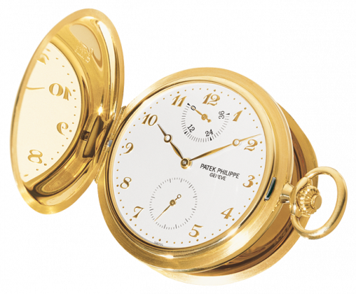 Patek Philippe Pocket Watch Savonette Power Reserve Yellow Gold / Silver 983J-001 Patek Philippe Pocket Watch Savonette Power Reserve Yellow Gold / Silver 983J-001