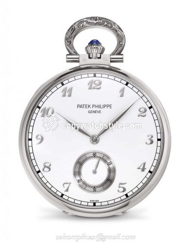 Patek Philippe Pocket Watch Lepine White Gold / Pittsburgh 992/111G Patek Philippe Pocket Watch Lepine White Gold / Pittsburgh 992/111G