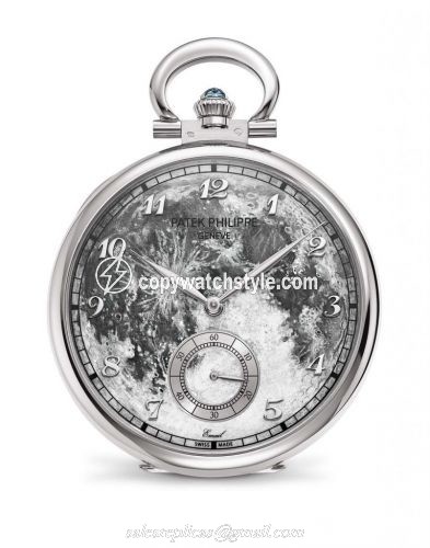 Patek Philippe Pocket Watch Lepine White Gold / First Steps on the Moon 995/102G Patek Philippe Pocket Watch Lepine White Gold / First Steps on the Moon 995/102G