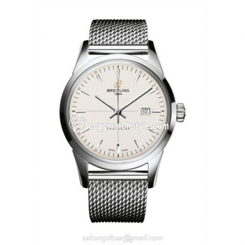 Breitling Transocean Date Stainless Steel / Silver / Bracelet A1036012/G721/154A Breitling Transocean Date Stainless Steel / Silver / Bracelet A1036012/G721/154A