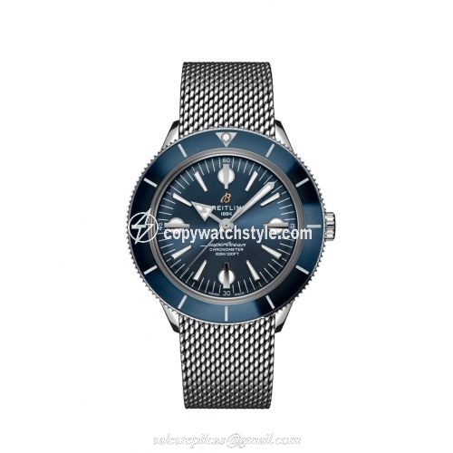 Breitling Superocean Heritage '57 Stainless Steel / Blue / Mesh A10370161C1A1 Breitling Superocean Heritage '57 Stainless Steel / Blue / Mesh A10370161C1A1