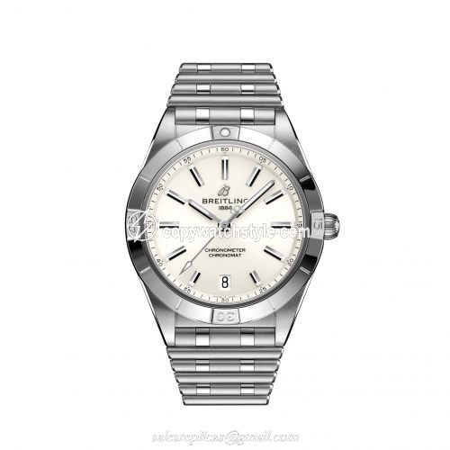 Breitling Chronomat Automatic 36 Stainless Steel / White / Rouleaux A10380101A3A1 Breitling Chronomat Automatic 36 Stainless Steel / White / Rouleaux A10380101A3A1