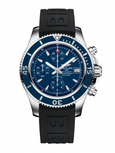 Breitling Superocean Chronograph 42 Stainless Steel / Blue / Rubber / Pin A13311D1/C971/150S/A18S.1 Breitling Superocean Chronograph 42 Stainless Steel / Blue / Rubber / Pin A13311D1/C971/150S/A18S.1