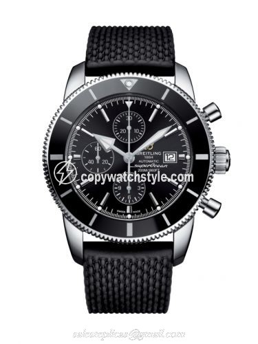 Breitling Superocean Heritage II 46 Chronograph Stainless Steel / Black / Black / Rubber / Folding A1331212/BF78/256S/A20D.4
