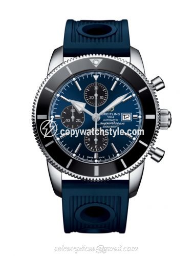 Breitling Superocean Heritage II 46 Chronograph Stainless Steel / Black / Blue / Rubber A1331212/C968/205S