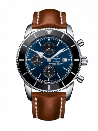 Breitling Superocean Heritage II 46 Chronograph Stainless Steel / Black / Bue / Calf / Pin A1331212/C968/439X/A20BA.1