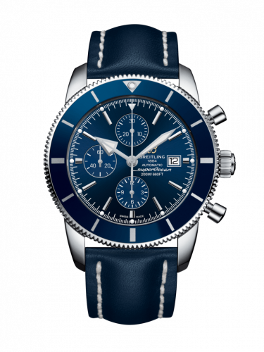 Breitling Superocean Heritage II 46 Chronograph Stainless Steel / Blue / Blue / Calf / Folding A1331216/C963/102X/A20D.1 Breitling Superocean Heritage II 46 Chronograph Stainless Steel / Blue / Blue / Calf / Folding A1331216/C963/102X/A20D.1