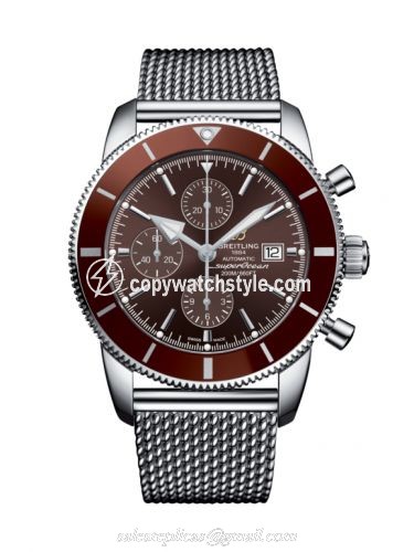 Breitling Superocean Heritage II 46 Chronograph Stainless Steel / Bronze / Bronze / Milanese A13312331Q1A1 Breitling Superocean Heritage II 46 Chronograph Stainless Steel / Bronze / Bronze / Milanese A13312331Q1A1