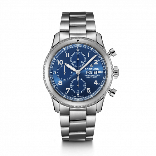 Breitling Navitimer 8 Chronograph 43 Stainless Steel / Blue / Bracelet A13314101C1A1 Breitling Navitimer 8 Chronograph 43 Stainless Steel / Blue / Bracelet A13314101C1A1