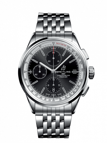 Breitling Premier Chronograph 42 Stainless Steel / Black / Bracelet A13315351B1A1 Breitling Premier Chronograph 42 Stainless Steel / Black / Bracelet A13315351B1A1