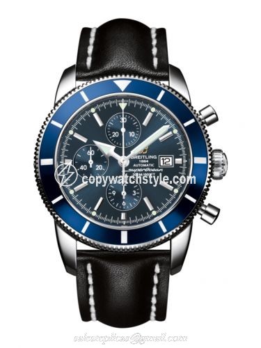 Breitling Superocean Heritage 46 Chronograph Stainless Steel / Blue / Blue / Calf A1332016.C758.441X Breitling Superocean Heritage 46 Chronograph Stainless Steel / Blue / Blue / Calf A1332016.C758.441X
