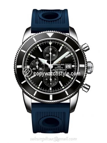 Breitling Superocean Heritage 46 Chronograph Stainless Steel / Black / Black / Rubber A1332024.B908.205S Breitling Superocean Heritage 46 Chronograph Stainless Steel / Black / Black / Rubber A1332024.B908.205S