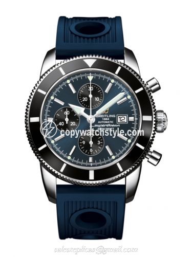 Breitling Superocean Heritage 46 Chronograph Stainless Steel / Black / Gun Blue / Calf A1332024.C817.441X Breitling Superocean Heritage 46 Chronograph Stainless Steel / Black / Gun Blue / Calf A1332024.C817.441X
