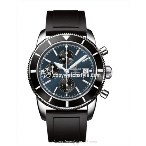 Breitling Superocean Heritage 46 Chronograph Stainless Steel / Black / Gun Blue / Rubber A1332024.C817.135S Breitling Superocean Heritage 46 Chronograph Stainless Steel / Black / Gun Blue / Rubber A1332024.C817.135S