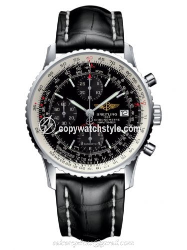 Breitling Navitimer Heritage Stainless Steel / Black / Croco A1332412.BF27.743P Breitling Navitimer Heritage Stainless Steel / Black / Croco A1332412.BF27.743P