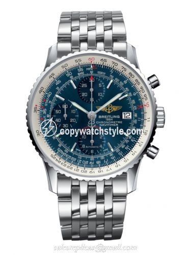 Breitling Navitimer Heritage Stainless Steel / Aurora Blue / Bracelet A1332412.C942.451A Breitling Navitimer Heritage Stainless Steel / Aurora Blue / Bracelet A1332412.C942.451A