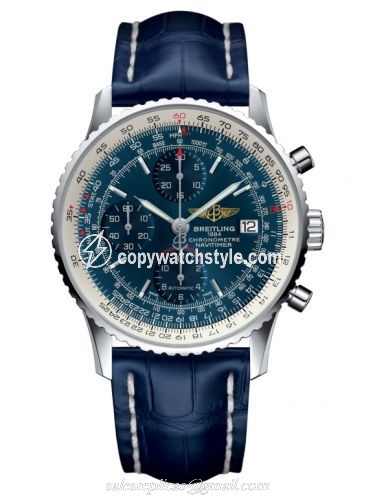Breitling Navitimer Heritage Stainless Steel / Aurora Blue / Croco A1332412.C942.731P Breitling Navitimer Heritage Stainless Steel / Aurora Blue / Croco A1332412.C942.731P