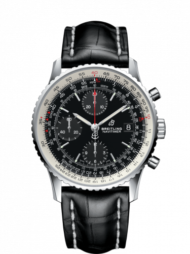 Breitling Navitimer 1 Chronograph 41 Stainless Steel / Black / Black Croco / Folding A13324121B1P2 Breitling Navitimer 1 Chronograph 41 Stainless Steel / Black / Black Croco / Folding A13324121B1P2
