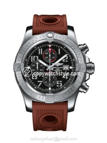 Breitling Super Avenger II Stainless Steel / Volcano Black / Rubber / Folding A1337111/BC28/206S/A20D.2 Breitling Super Avenger II Stainless Steel / Volcano Black / Rubber / Folding A1337111/BC28/206S/A20D.2