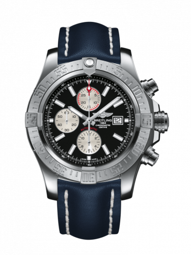 Breitling Super Avenger II Stainless Steel / Volcano Black / Calf / Pin A1337111/BC29/101X/A20BA.1 Breitling Super Avenger II Stainless Steel / Volcano Black / Calf / Pin A1337111/BC29/101X/A20BA.1