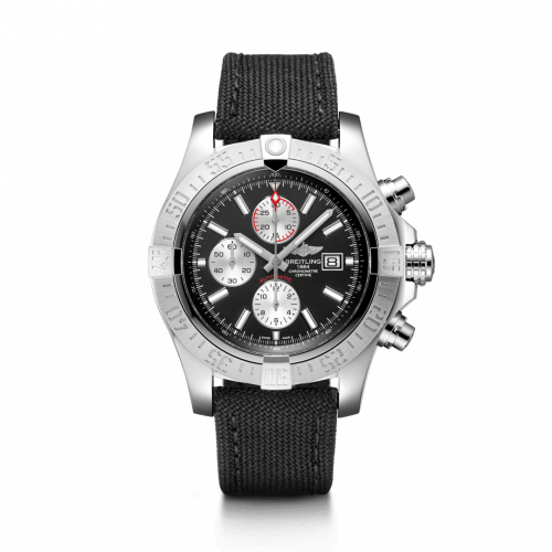 Breitling Super Avenger II Stainless Steel / Volcano Black / Military A1337111/BC29/104W/A20BA.1 Breitling Super Avenger II Stainless Steel / Volcano Black / Military A1337111/BC29/104W/A20BA.1
