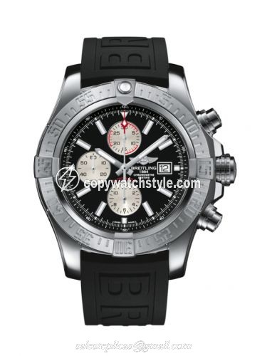 Breitling Super Avenger II Stainless Steel / Volcano Black / Rubber / Pin A13371111B1S2 Breitling Super Avenger II Stainless Steel / Volcano Black / Rubber / Pin A13371111B1S2