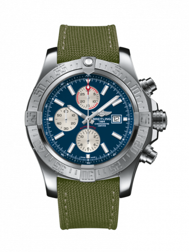 Breitling Super Avenger II Stainless Steel / Mariner Blue / Military / Pin A1337111/C871/105W/A20BA.1