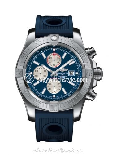 Breitling Super Avenger II Stainless Steel / Mariner Blue / Rubber / Folding A1337111/C871/205S/A20D.1 Breitling Super Avenger II Stainless Steel / Mariner Blue / Rubber / Folding A1337111/C871/205S/A20D.1
