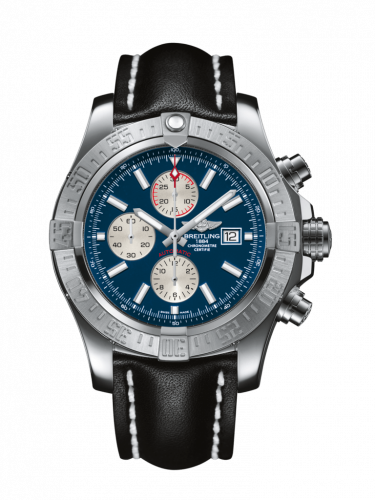 Breitling Super Avenger II Stainless Steel / Mariner Blue / Calf / Pin A1337111/C871/441X/A20BA.1 Breitling Super Avenger II Stainless Steel / Mariner Blue / Calf / Pin A1337111/C871/441X/A20BA.1