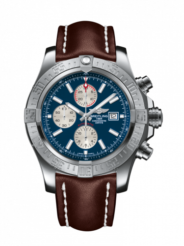Breitling Super Avenger II Stainless Steel / Mariner Blue / Calf / Pin A1337111/C871/443X/A20BA.1 Breitling Super Avenger II Stainless Steel / Mariner Blue / Calf / Pin A1337111/C871/443X/A20BA.1