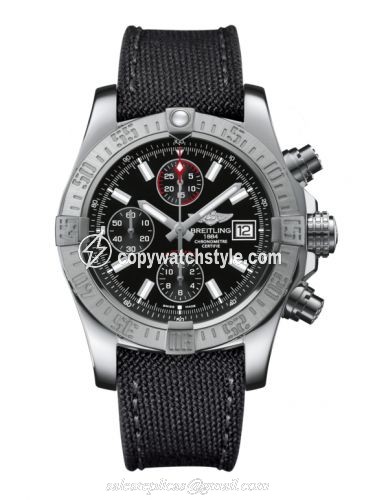 Breitling Avenger II Stainless Steel / Volcano Black / Military / Pin A13381111B1W1 Breitling Avenger II Stainless Steel / Volcano Black / Military / Pin A13381111B1W1