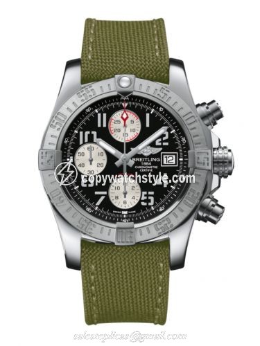 Breitling Avenger II Stainless Steel / Volcano Black / Military A1338111.BC33.106W Breitling Avenger II Stainless Steel / Volcano Black / Military A1338111.BC33.106W