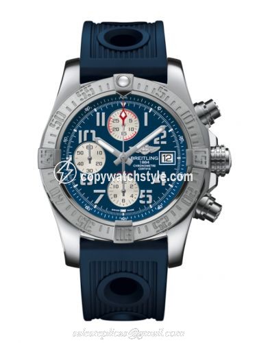 Breitling Avenger II Stainless Steel / Mariner Blue / Rubber A1338111.C870.211S Breitling Avenger II Stainless Steel / Mariner Blue / Rubber A1338111.C870.211S