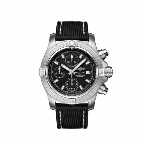 Breitling Avenger Chronograph 43 Stainless Steel / Black / Military / Folding A13385101B1X2 Breitling Avenger Chronograph 43 Stainless Steel / Black / Military / Folding A13385101B1X2