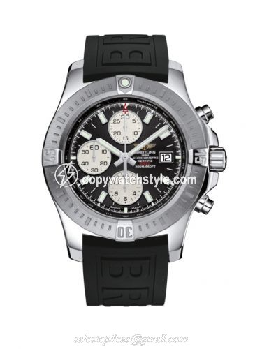 Breitling Colt Chronograph Automatic Stainless Steel / Volcano Black / Rubber / Pin A1338811/BD83/152S/A20S.1